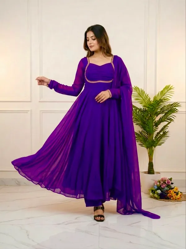 Purple_Fox_Georgette_Party_Wear_Gown_with_Dupatta_&_Pant