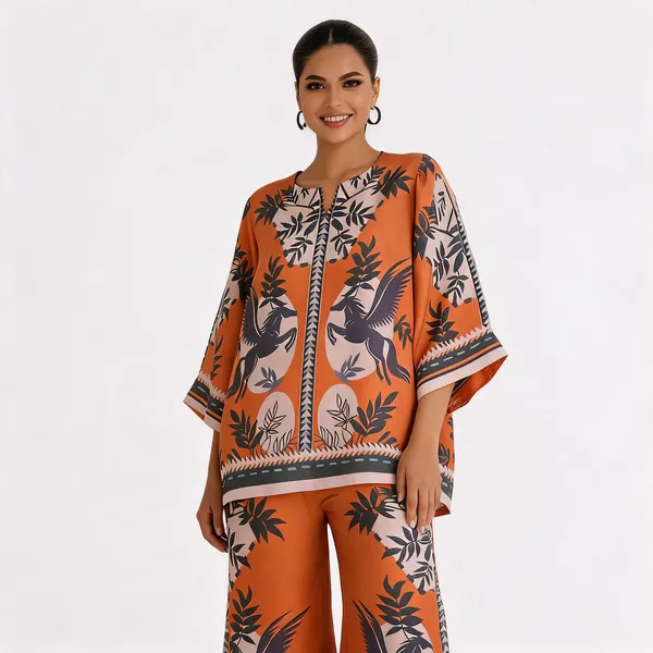 Orange_Orchid_Bloom_Co-ord_Set