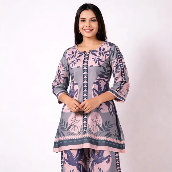 Elegant_Grey_Fusion_Co-ord_Set_for_Women