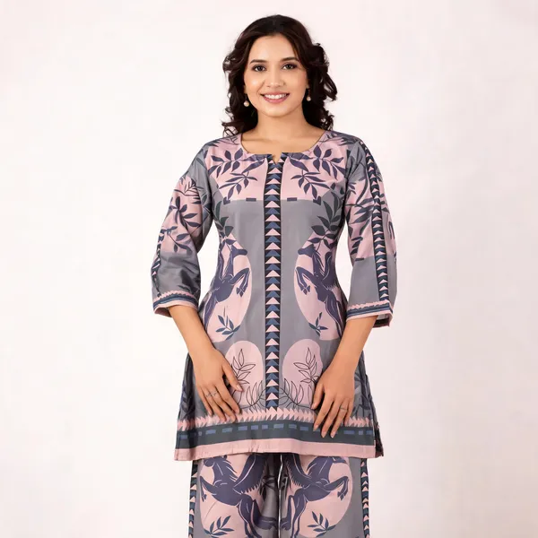 Elegant_Grey_Fusion_Co-ord_Set_for_Women