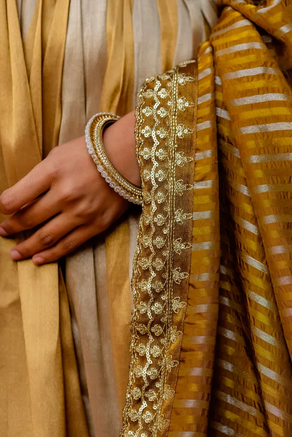 Rakshabandhan_Special_Banarasi_Silk_Gown_with_Dupatta