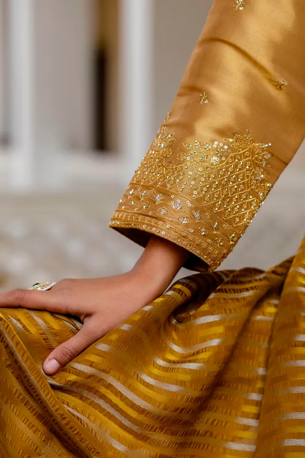 Rakshabandhan_Special_Banarasi_Silk_Gown_with_Dupatta