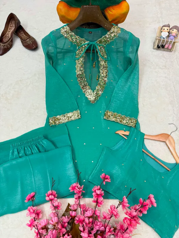 Rakshabandhan_Special_Co-ord_Set_with_Kurti_Koti_Plazzo