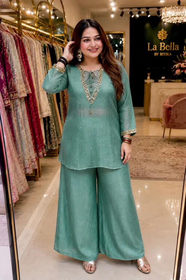 Rakshabandhan_Special_Co-ord_Set_with_Kurti_Koti_Plazzo