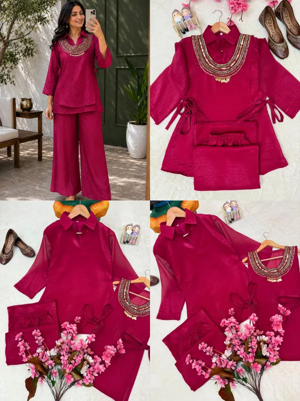 Rakshabandhan_Special_Kurti_Koti_Plazzo_Set