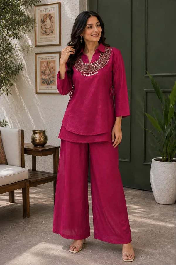 Rakshabandhan_Special_Kurti_Koti_Plazzo_Set