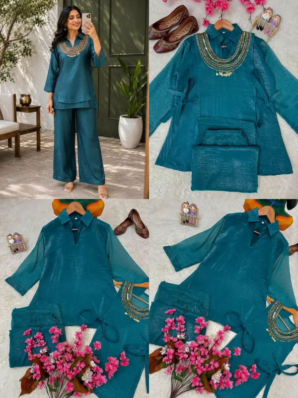 Rakshabandhan_Special_Kurti_Koti_Plazzo_Set