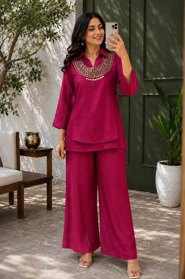 Rakshabandhan_Special_Kurti_Koti_Plazzo_Set