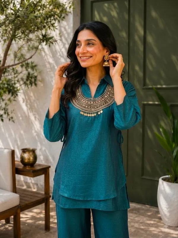Rakshabandhan_Special_Kurti_Koti_Plazzo_Set
