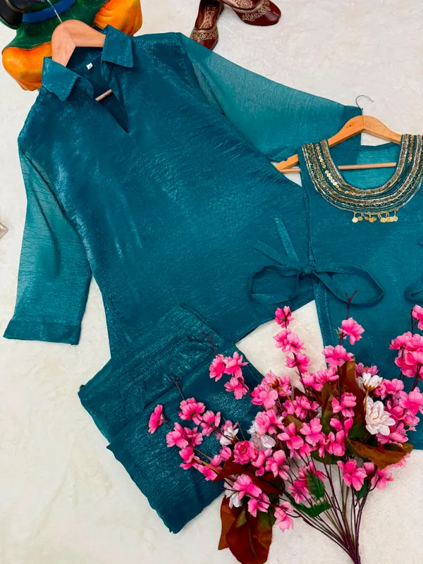 Rakshabandhan_Special_Kurti_Koti_Plazzo_Set