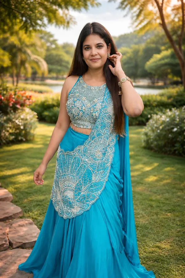 Rangoli_Silk_Lehenga_Saree_with_Multi_Thread_Embroidery