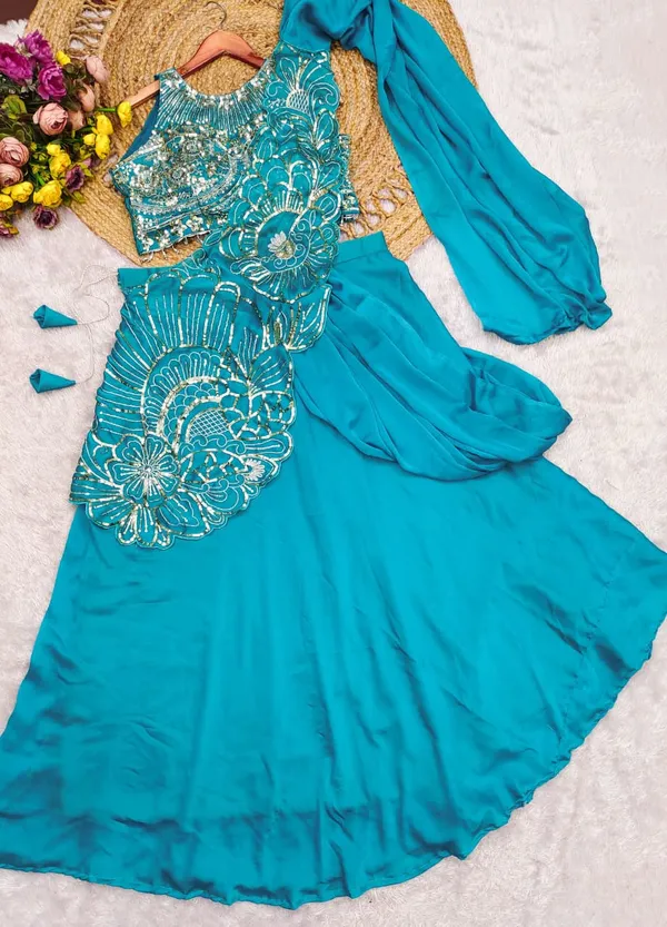 Rangoli_Silk_Lehenga_Saree_with_Multi_Thread_Embroidery