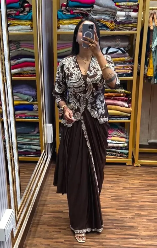 Ready-to-Wear_Jacket_Saree_with_Embroidery_Work