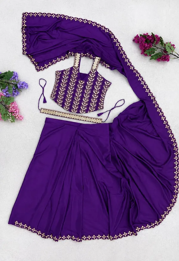Ready-to-Wear_Saree_with_Golden_Foil_Embroidery