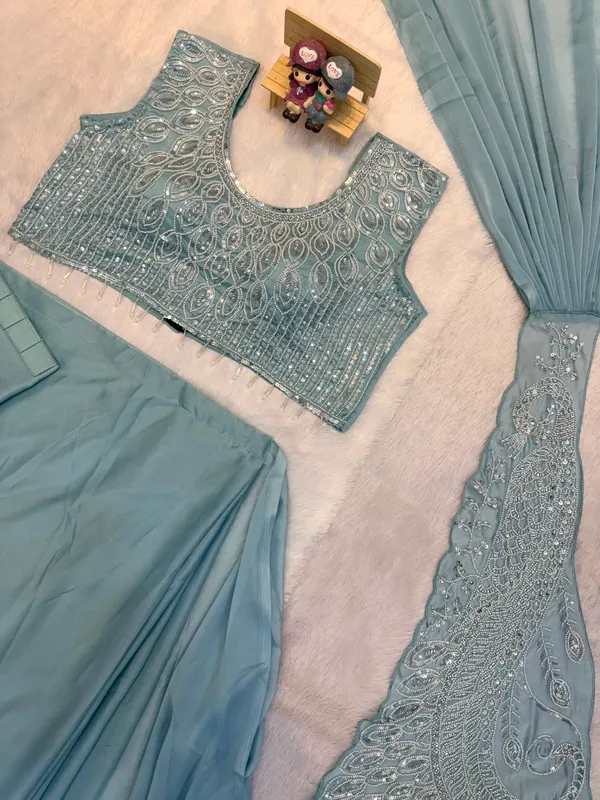 Real_Beads_Work_Drape_Saree