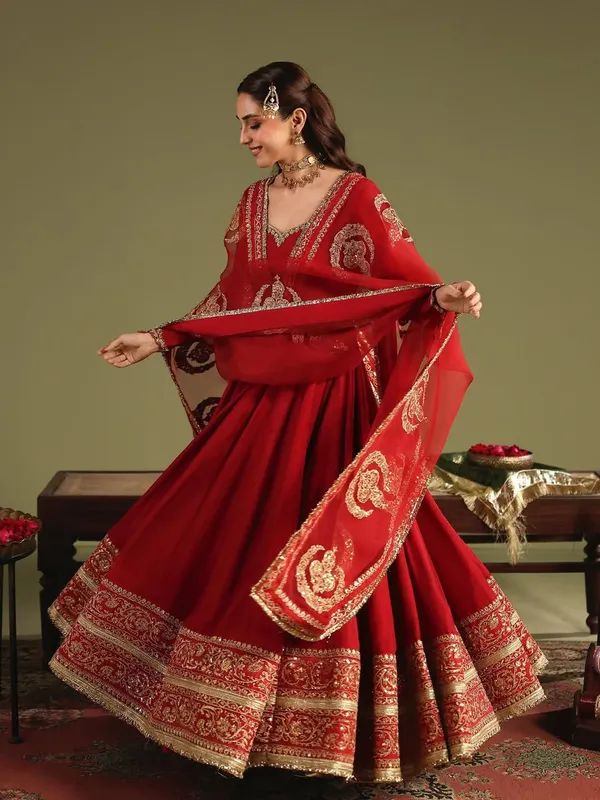 Red_Designer_Anarkali_Gown_Set_with_Pant_&_Dupatta_for_Women