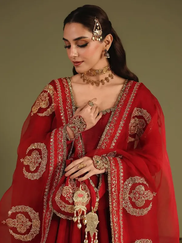Red_Designer_Anarkali_Gown_Set_with_Pant_&_Dupatta_for_Women