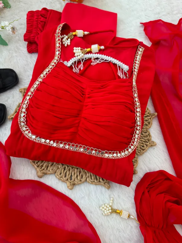 Red_Fox_Georgette_Party_Wear_Gown_with_Dupatta_&_Pant
