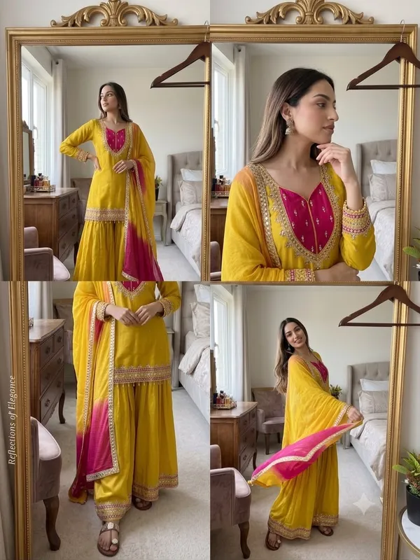 Roman_Glass_Real_Mirror_Work_Top_Plazzo_Dupatta_Set
