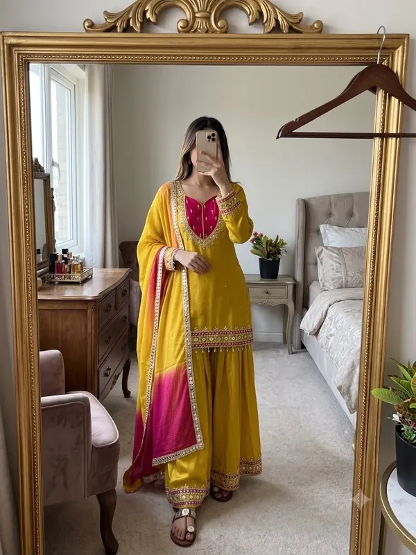 Roman_Glass_Real_Mirror_Work_Top_Plazzo_Dupatta_Set