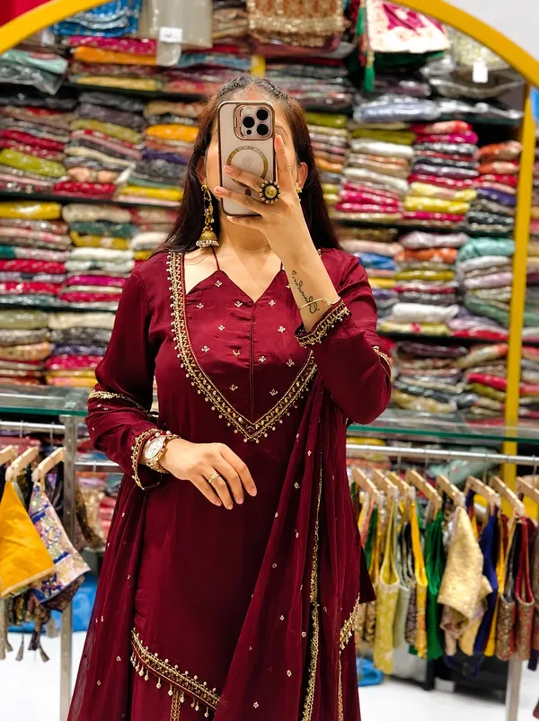Roman_Glass_Real_Mirror_Work_Top_Plazzo_Dupatta_Set