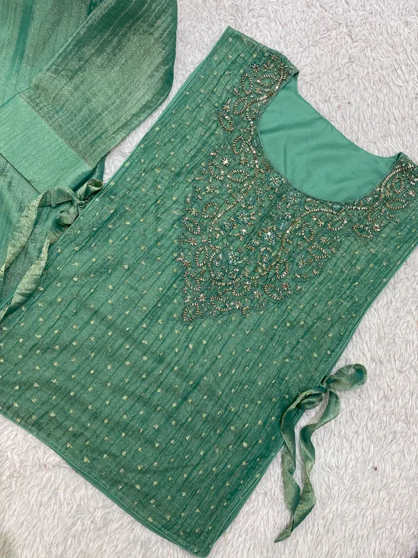 Salsa_Silk_Designer_Shirt_Pant_with_Hand_Embroidered_Shrug