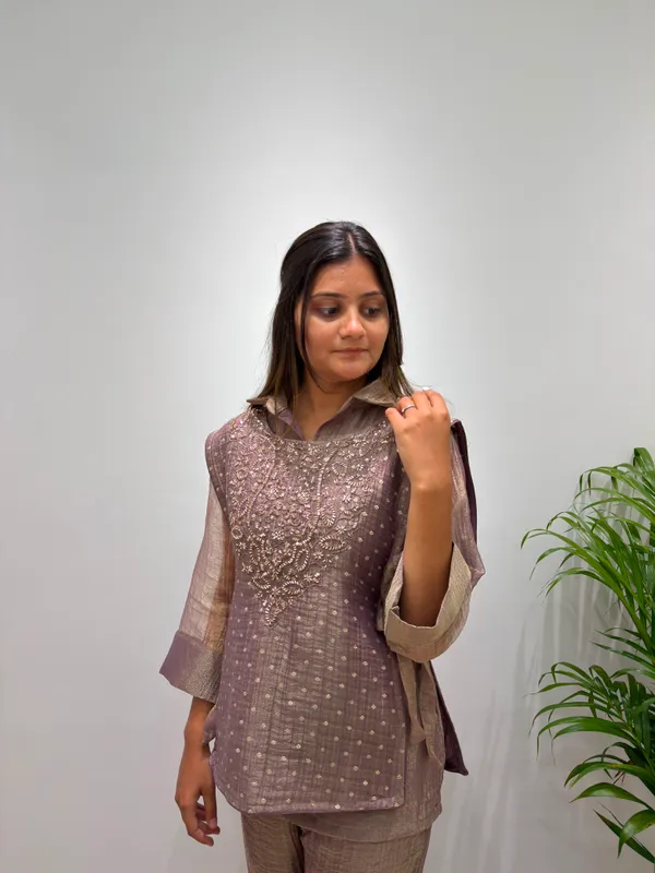 Salsa_Silk_Designer_Shirt_Pant_with_Hand_Embroidered_Shrug