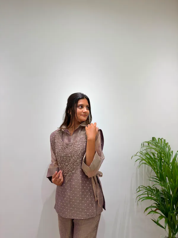 Salsa_Silk_Designer_Shirt_Pant_with_Hand_Embroidered_Shrug