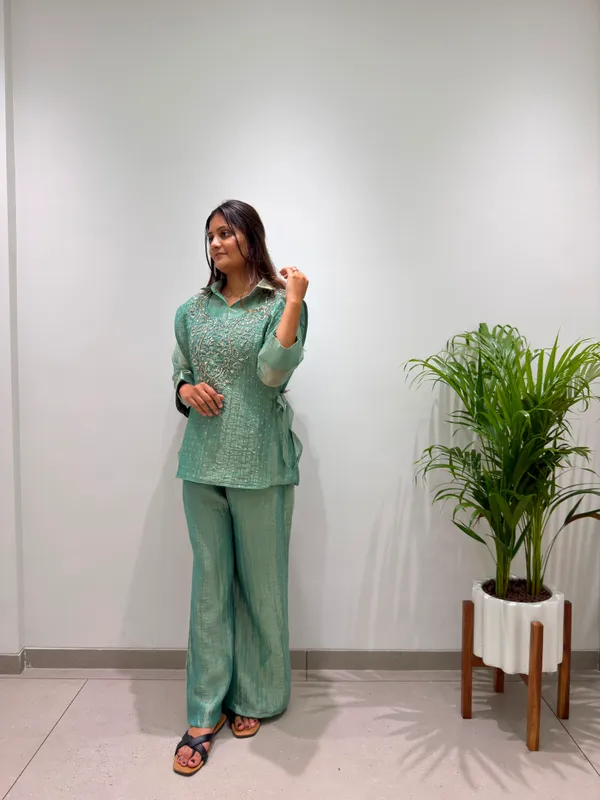 Salsa_Silk_Designer_Shirt_Pant_with_Hand_Embroidered_Shrug