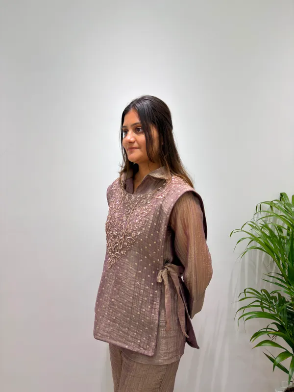 Salsa_Silk_Designer_Shirt_Pant_with_Hand_Embroidered_Shrug