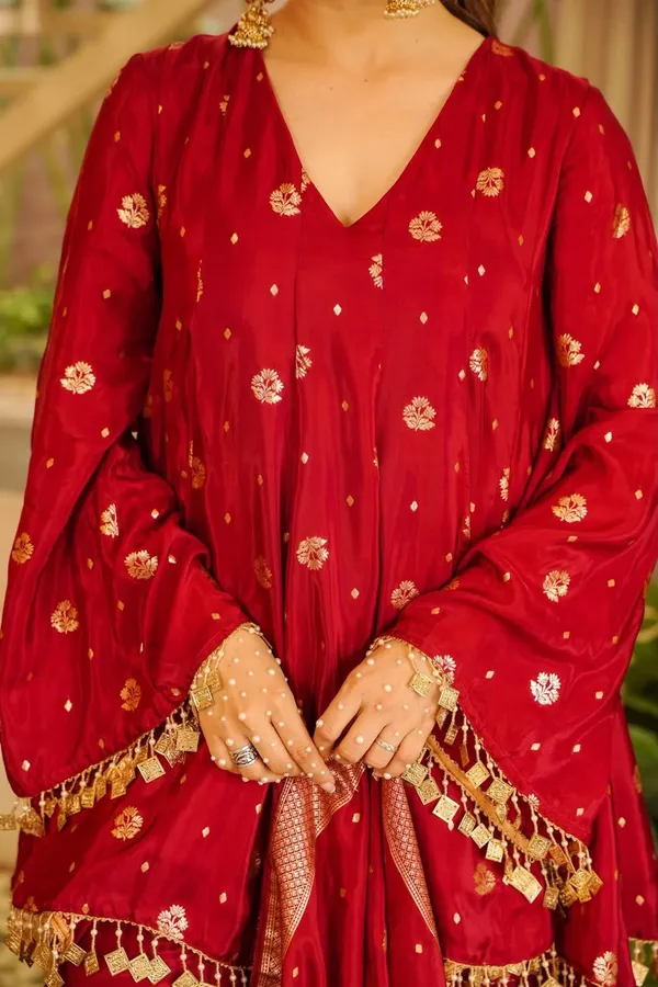 Satin_Silk_Weaving_Top_Plazzo_Dupatta_Set