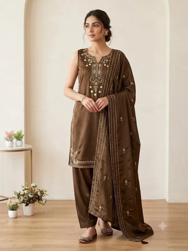 Sequence_Embroidered_Coss_Moss_Top_Salwaar_Dupatta_Set