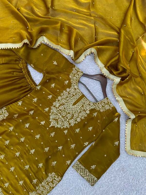 Stylish_Pure_GMY_Silk_Top_Sharara_Dupatta_Set