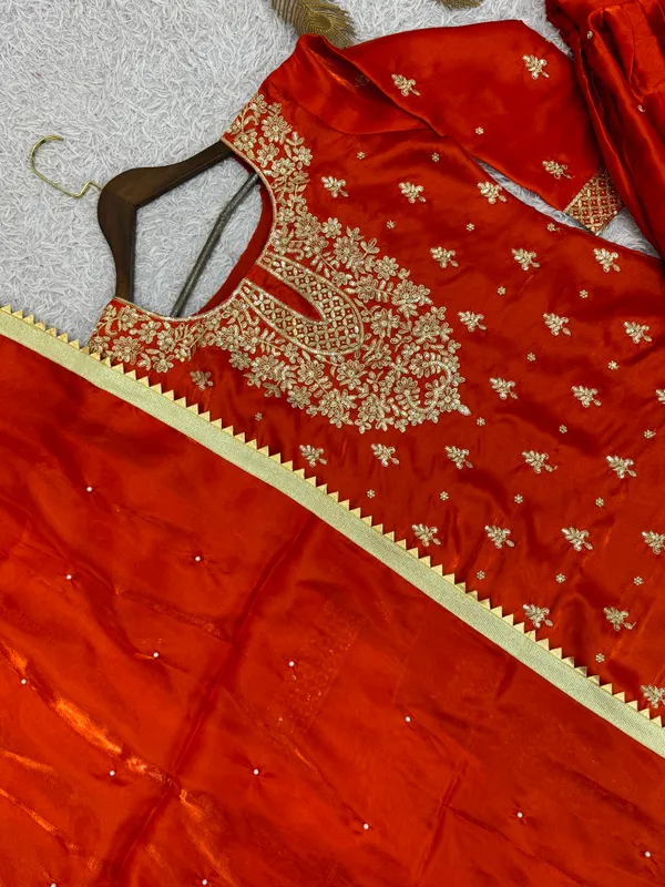 Stylish_Pure_GMY_Silk_Top_Sharara_Dupatta_Set