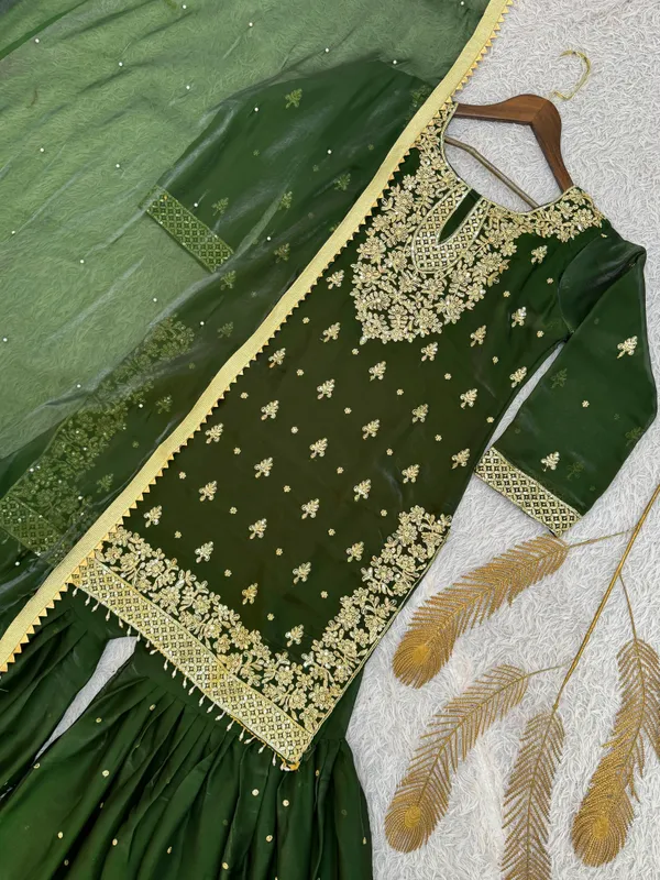 Stylish_Pure_GMY_Silk_Top_Sharara_Dupatta_Set