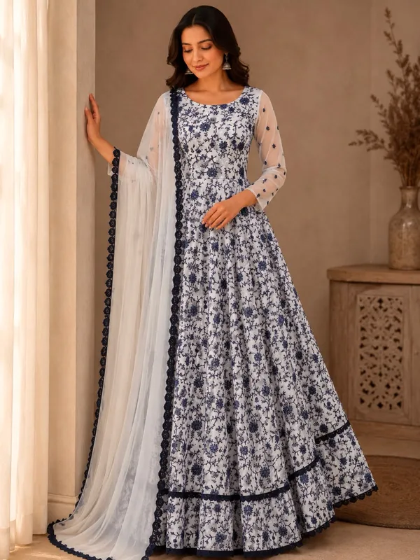 Stylish_Star_Georgette_Gown_with_Dupatta