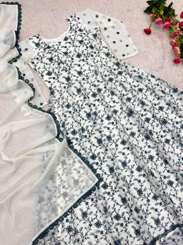 Stylish_Star_Georgette_Gown_with_Dupatta