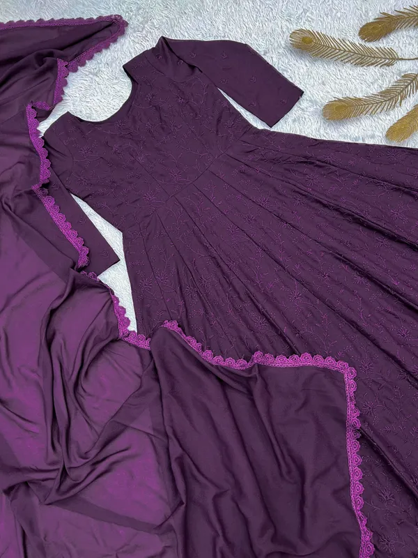 Stylish_Star_Georgette_Gown_with_Dupatta