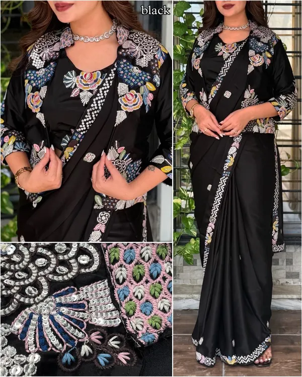 Super_Trending_Party_Jacket_with_Saree_Embroidery_Work