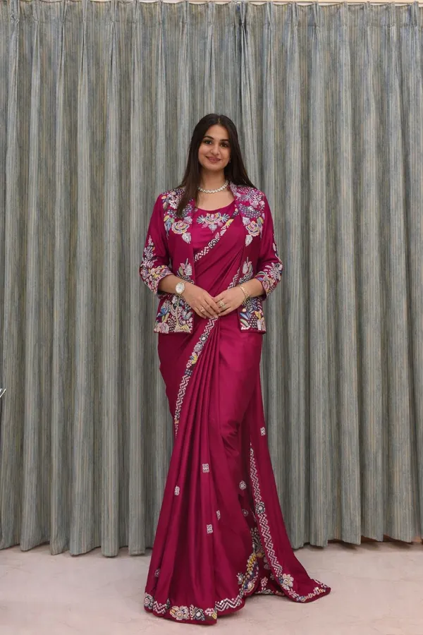 Super_Trending_Party_Jacket_with_Saree_Embroidery_Work