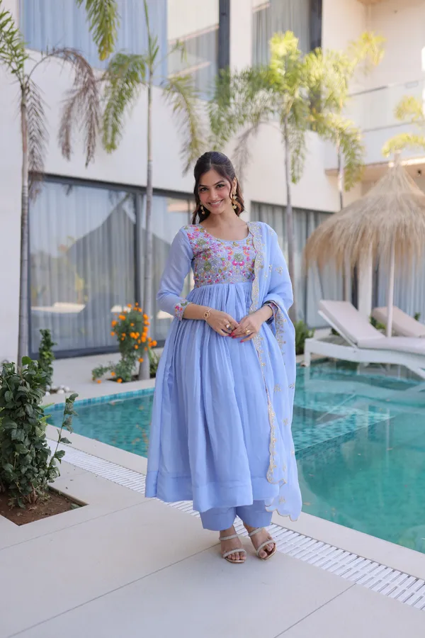 Premium_Sky_Blue_Ready-made_Gown_with_Pant_&_Dupatta_Set