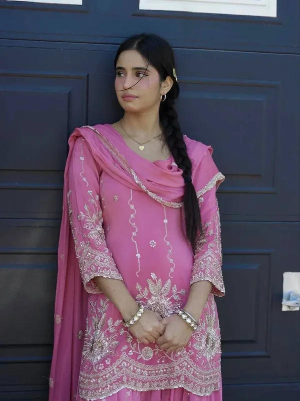 Tranding_3_Piece_Fancy_Kurti_Plazzo_Dupatta_Set