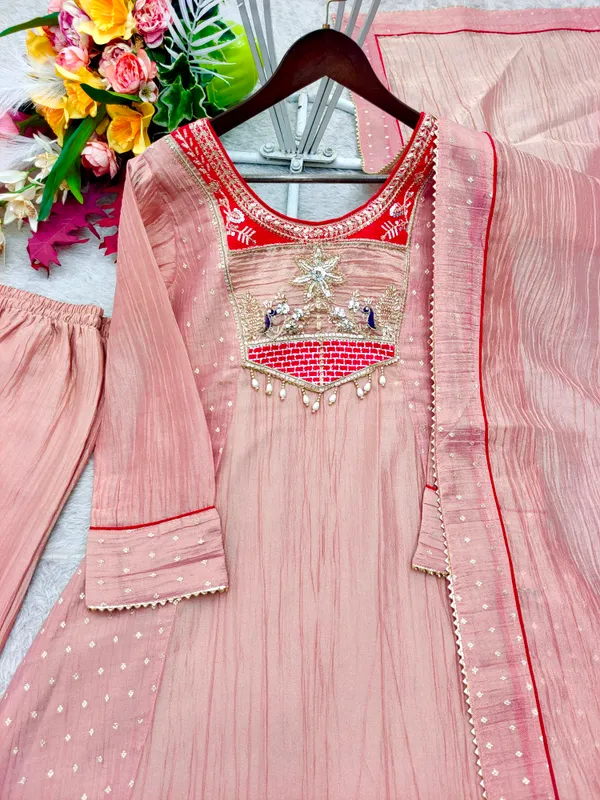Trending_A-Line_Cut_Salsa_Silk_Top_Pent_Dupatta_Set