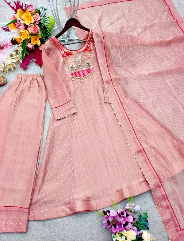 Trending_A-Line_Cut_Salsa_Silk_Top_Pent_Dupatta_Set