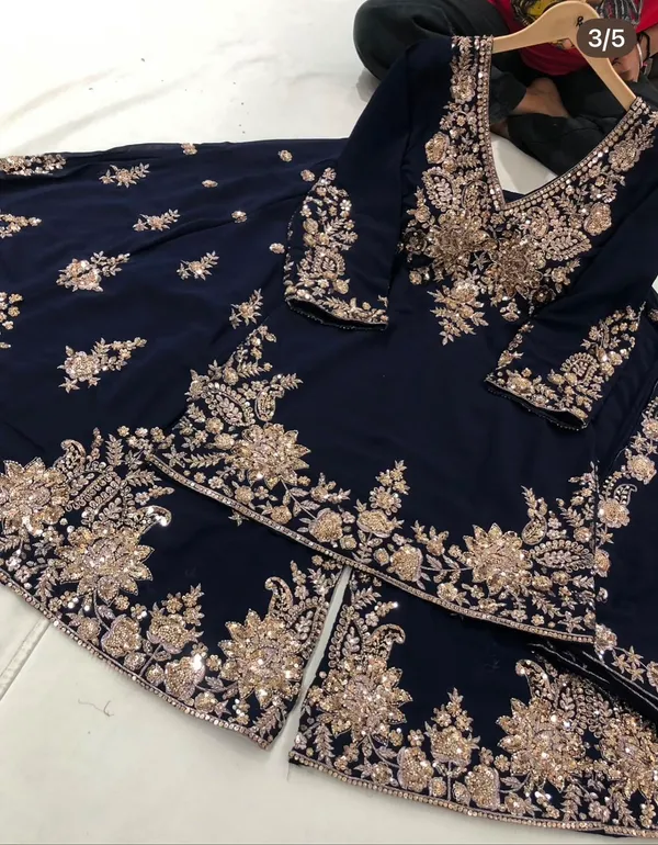 Trending_Fox_Georgette_Embroidery_Top_Sarara_Dupatta_Set