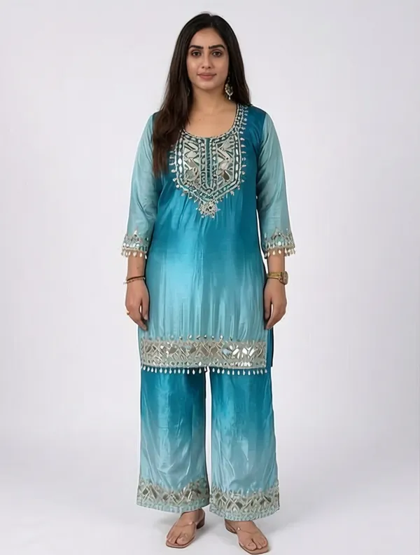 Premium_Hand_Embroidered_Mirror_Work_Ombre_Co-Ord_Set