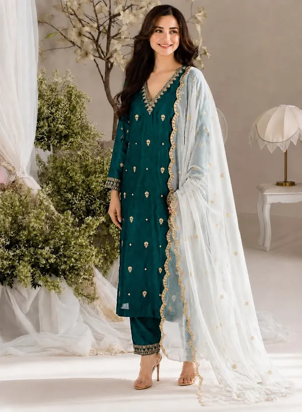 Vichhitra_Silk_Embroidered_Kurta_Pent_Dupatta_Set