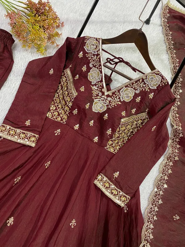Vichitra_Beads_Sequence_Embroidery_Gown_Pant_Dupatta_Set