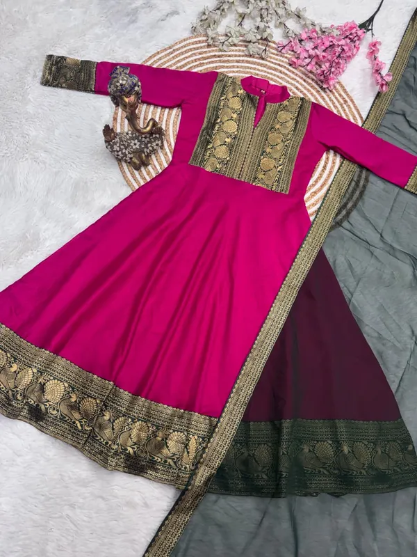 Vichitra_Silk_Traditional_Top_Dupatta_Set