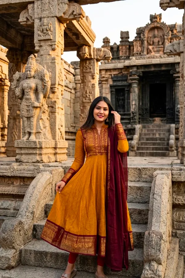 Vichitra_Silk_Traditional_Top_Dupatta_Set